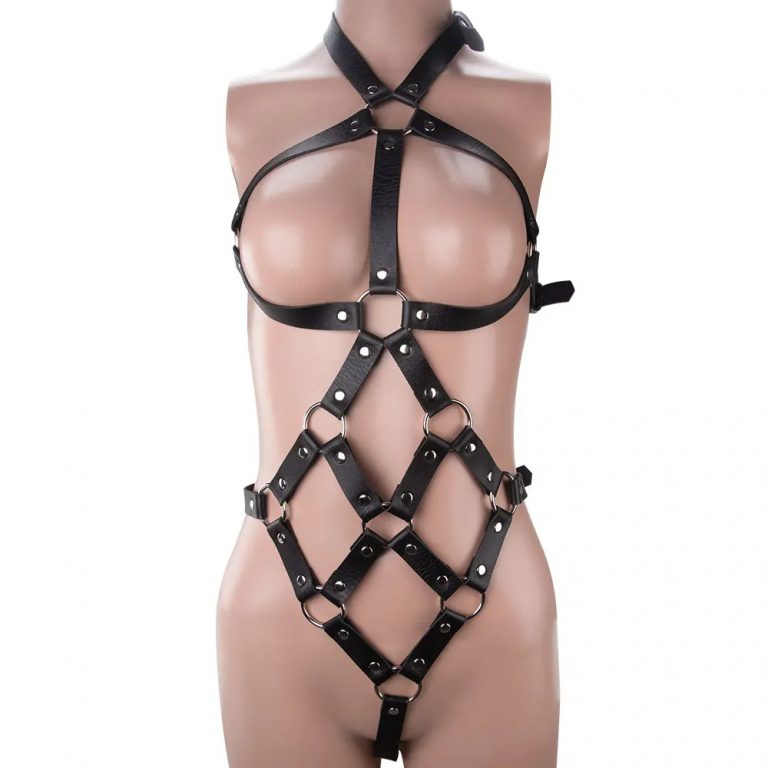 Harnais en cuir pour femme