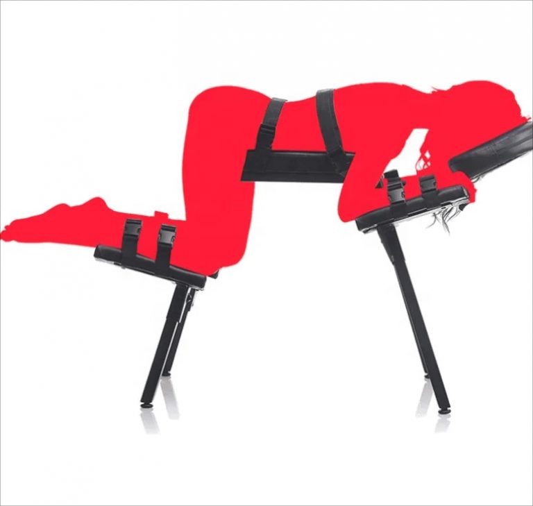 Chaise de contraintes BDSM pour massage intense