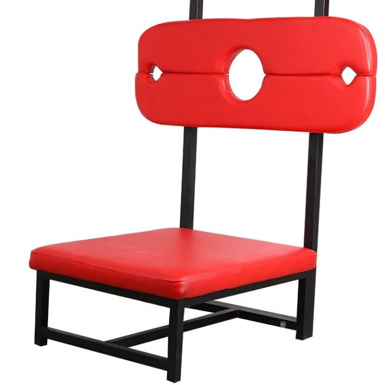 Chaise BDSM blocage des mains pour jeux intenses