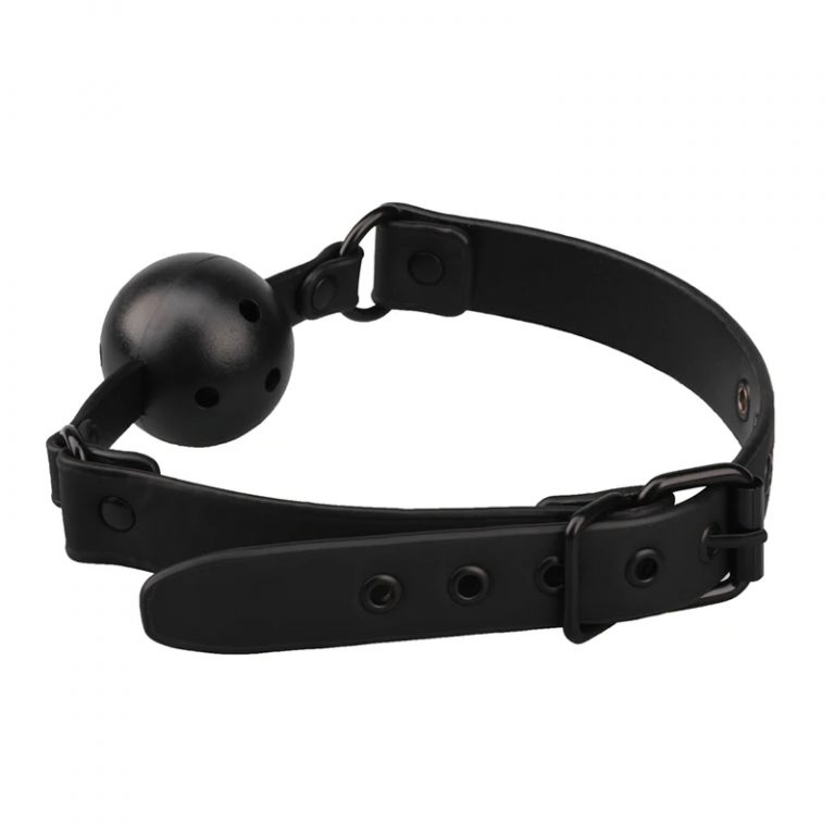 Gag ball avec boule de 3,8 cm pour jeux BDSM