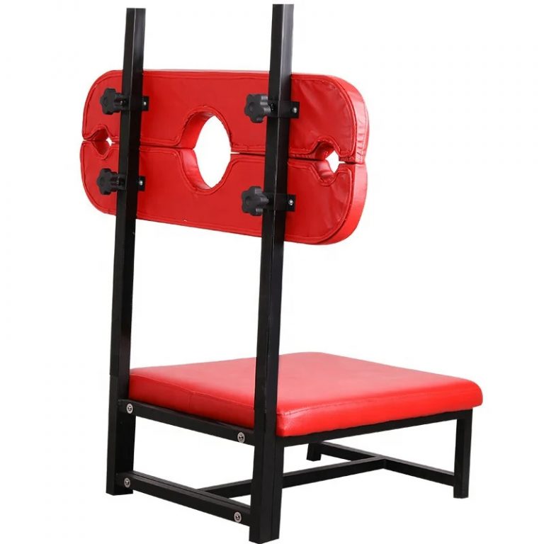 Chaise BDSM blocage des mains pour jeux intenses